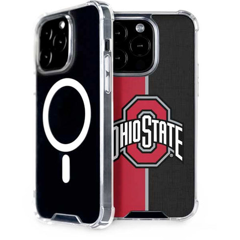 Ohio State University OSU Buckeyes Split iPhone 15 Pro MagSafe Case